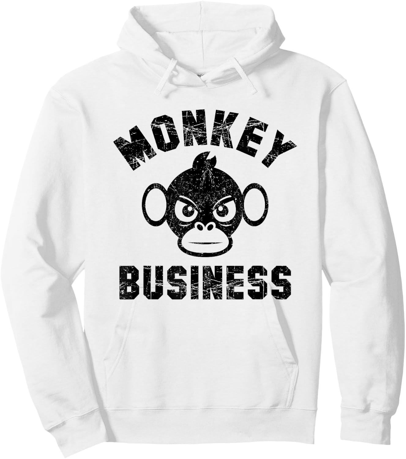 Coolest Monkey In The Jungle funny Business shirt Hoodie - Hoodie | White