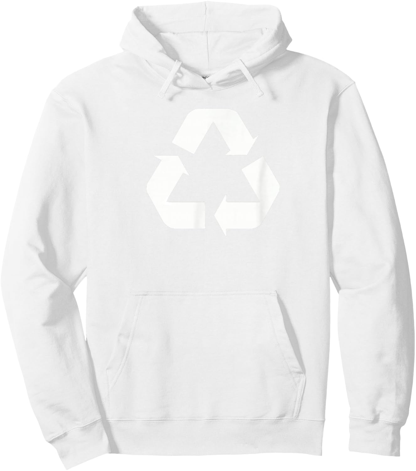 Classic Green-White Recycle Sign Design Standard Hoodie - Hoodie | White