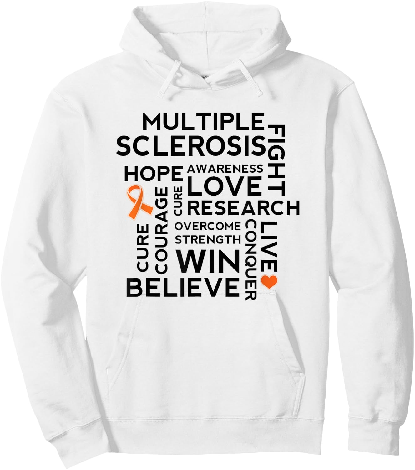 Multiple Sclerosis Awareness Month MS Support Shirt Hoodie - Hoodie | White