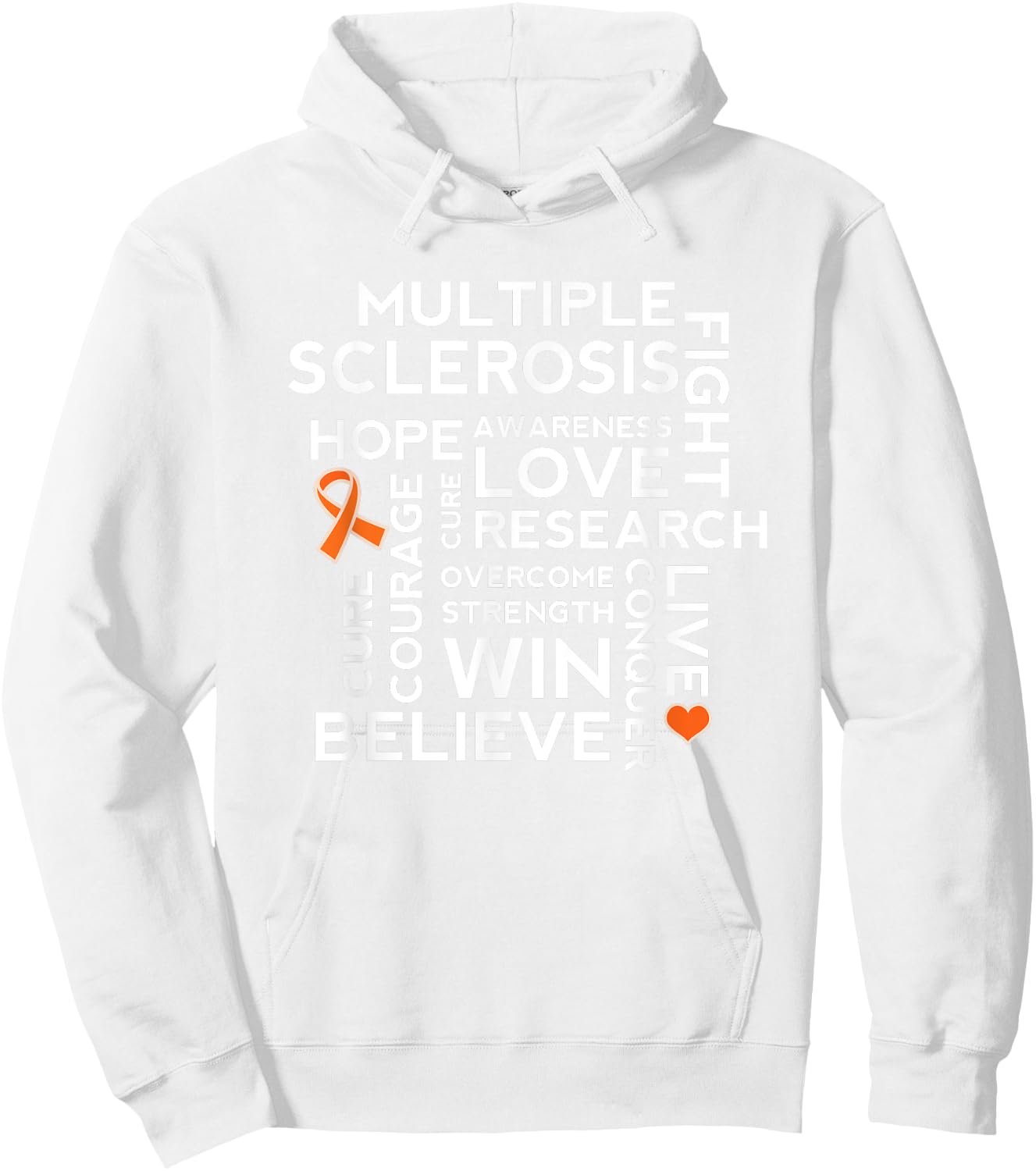 Multiple Sclerosis Awareness MS Walk Hoodie - Hoodie | White