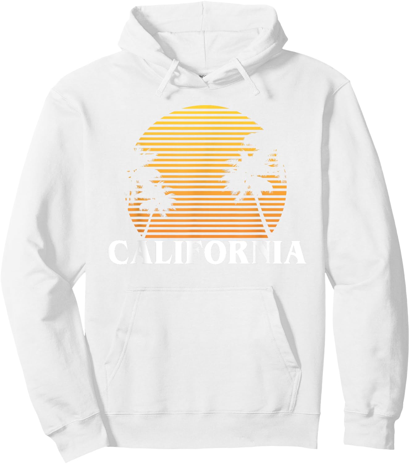 California Sun Sand and Surf Good times T Shirt Hoodie - Hoodie | White