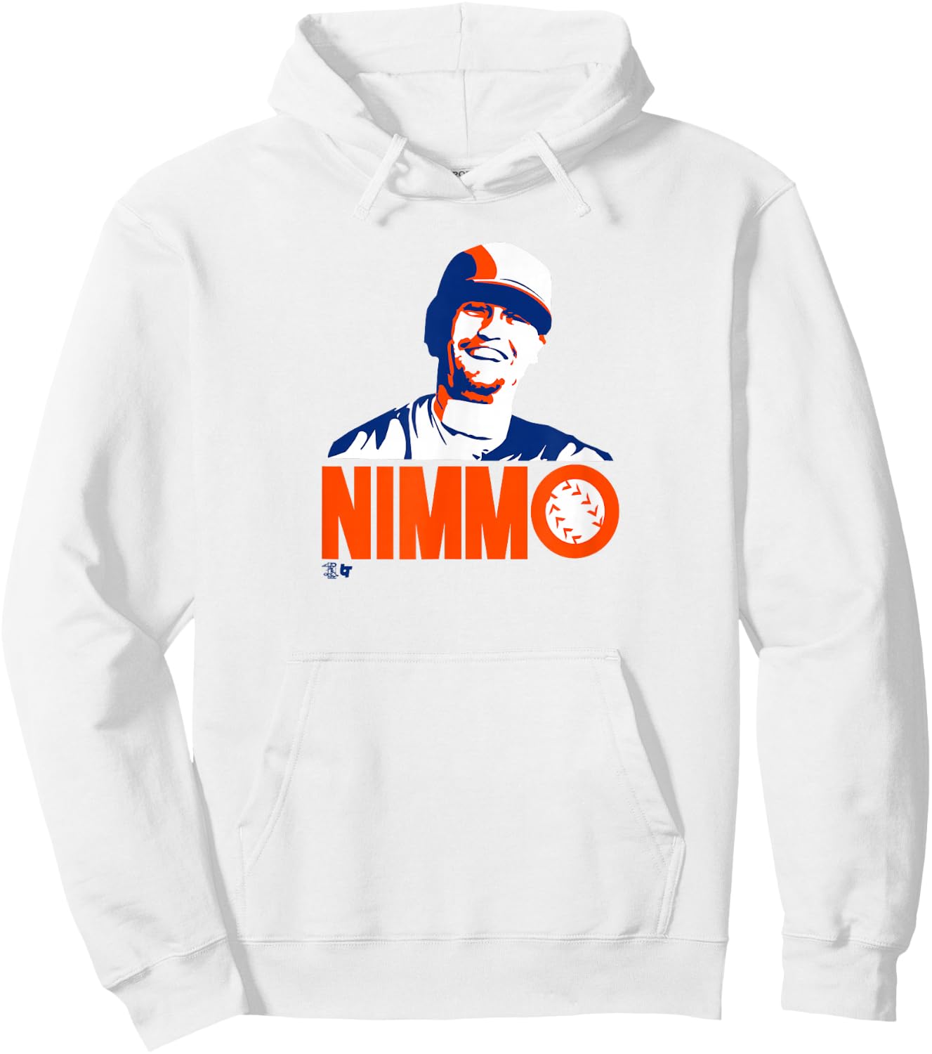 Brandon Nimmo - Nimmo Smile - New York Baseball Hoodie - Hoodie | White