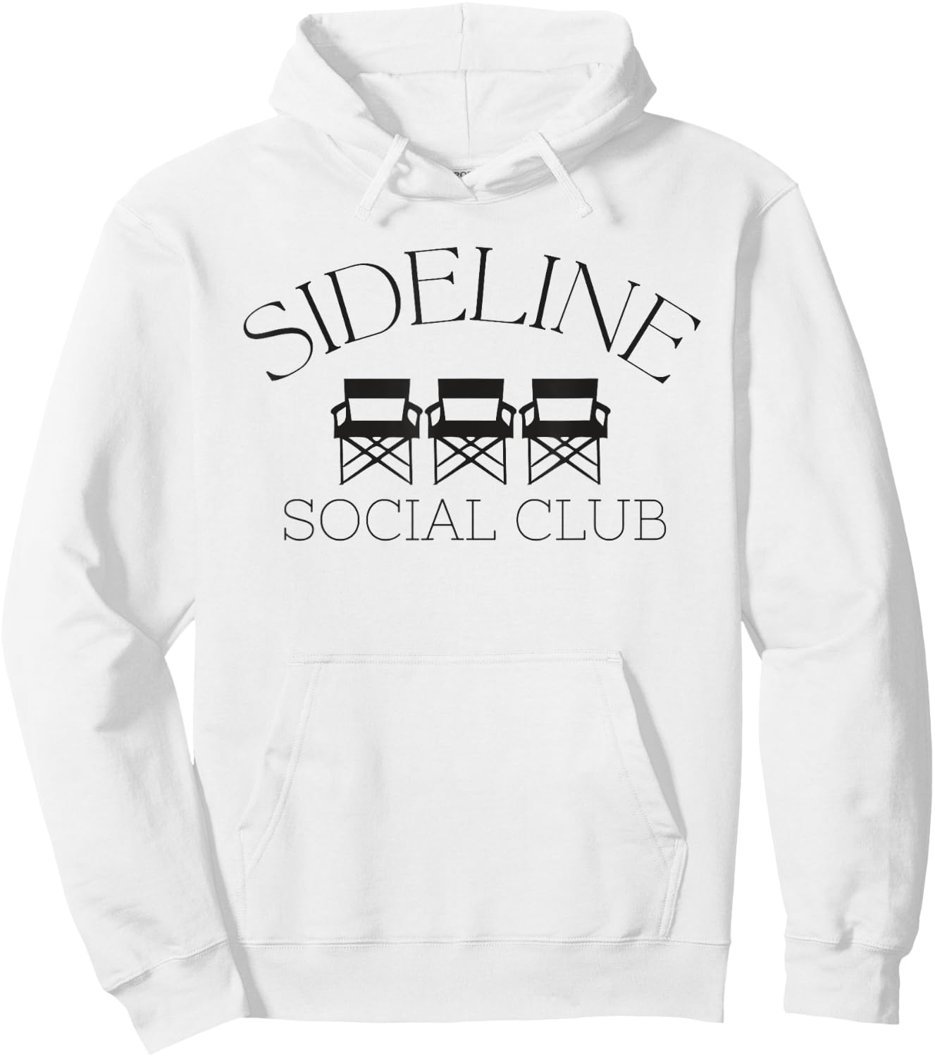Vintage Sideline Social Club Game Day Hoodie - Hoodie | White