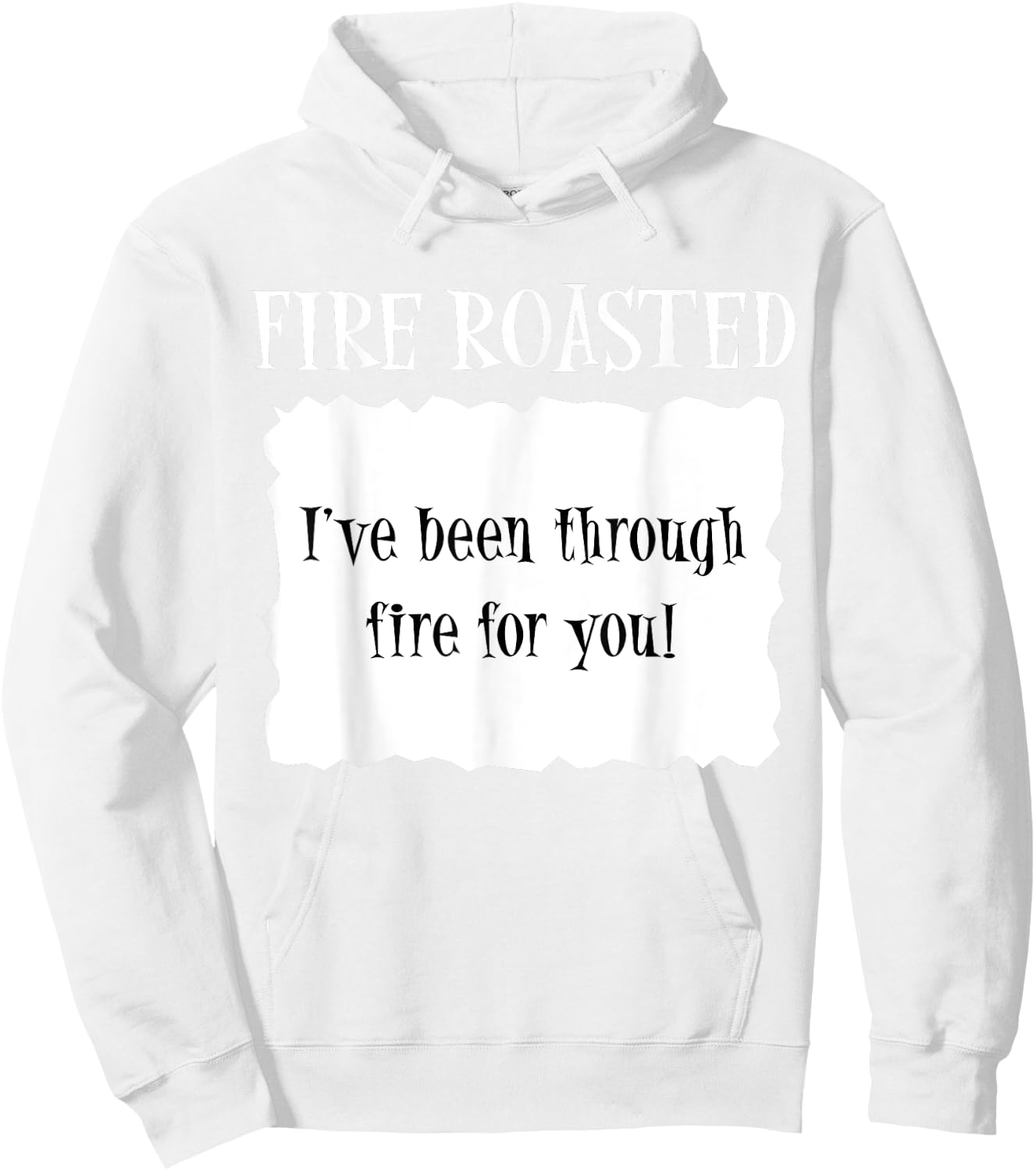 FIRE ROASTED - Hot Packet Halloween Taco Costume Hoodie - Hoodie | White