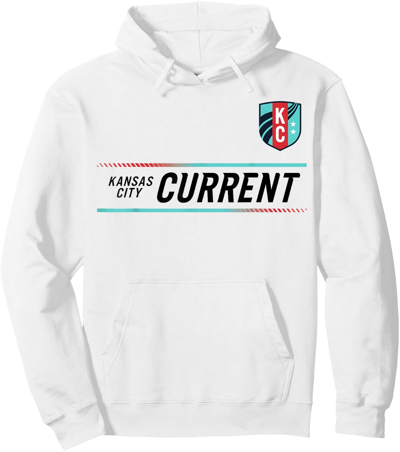 Officially Licensed Kansas City Current Soccer NWSL Apparel Hoodie - Hoodie | White