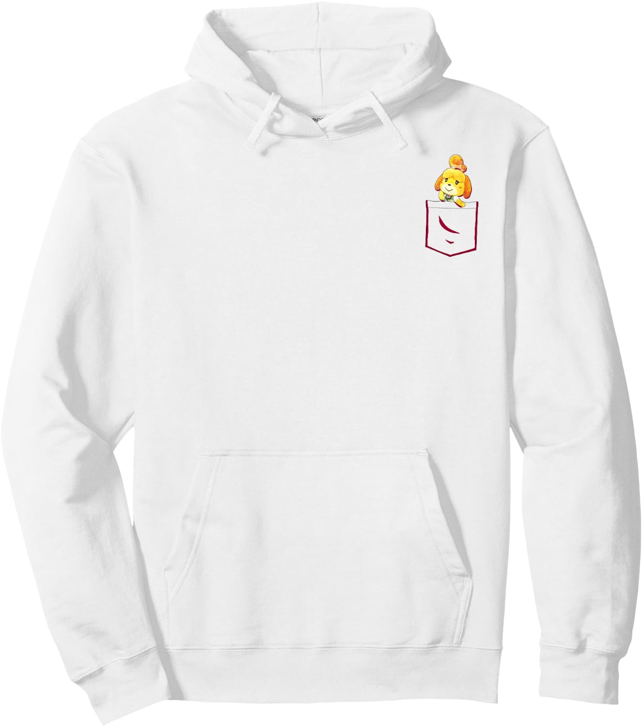 Animal Crossing Isabelle Pocket Cute Hoodie - Hoodie | White