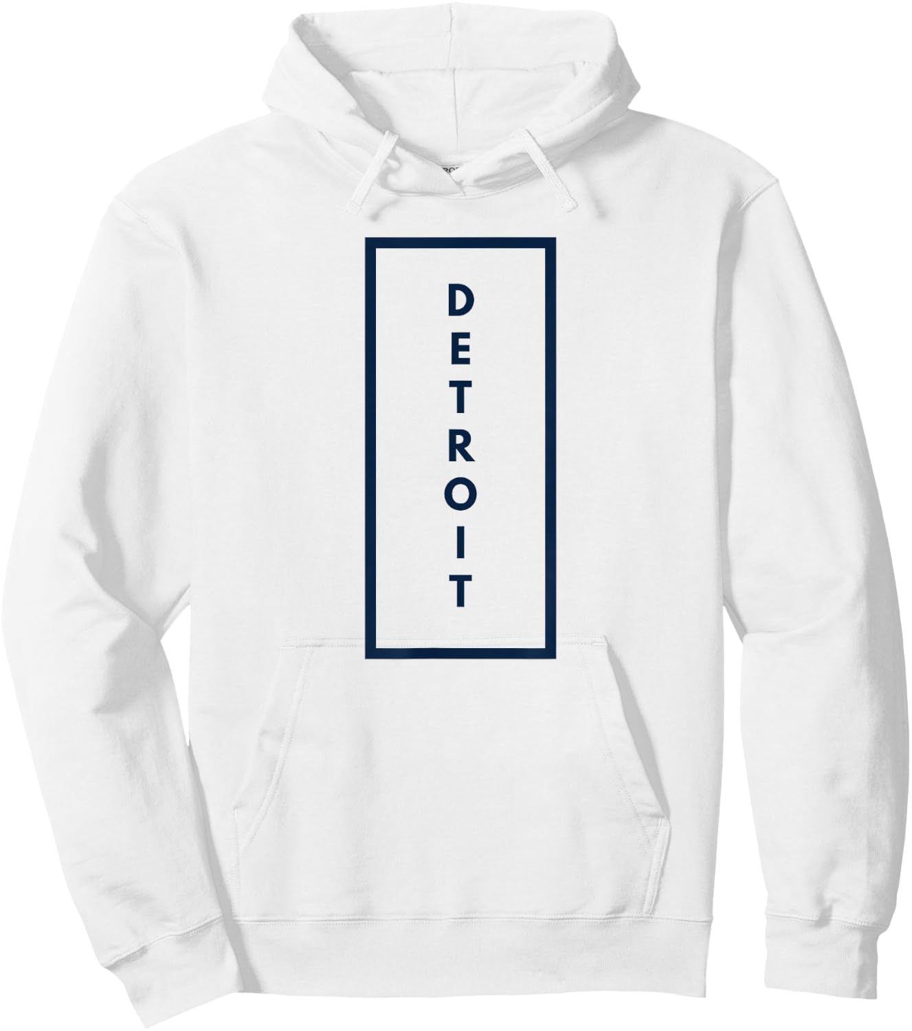 Detroit Orange and Blue Baseball T Shirt Tiger Hoodie - Hoodie | White