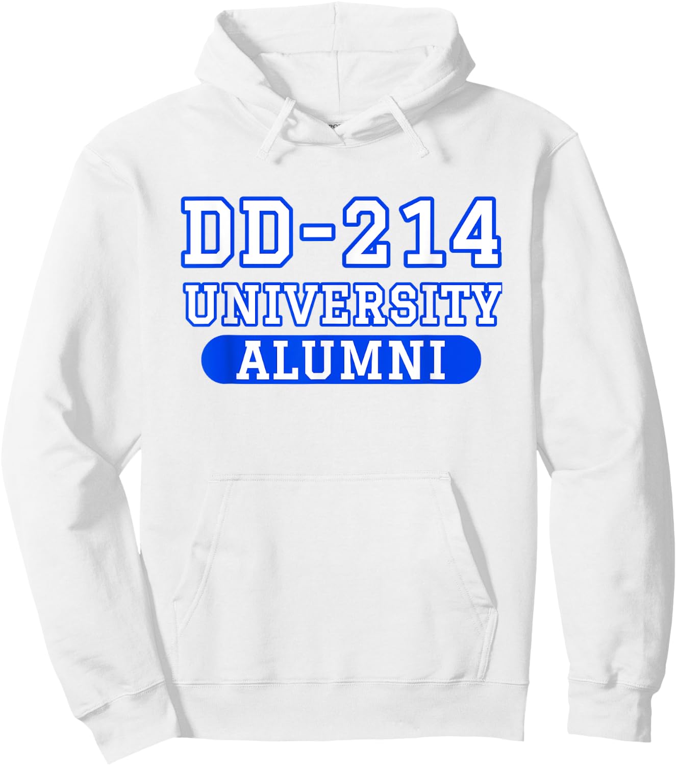 Patriotic DD-214 Alumni Hoodie - Hoodie | White