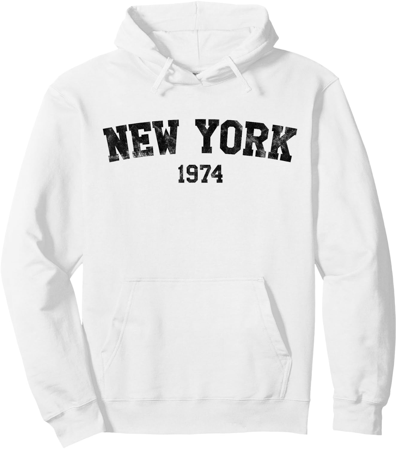 Vintage New York 1974 Hoodie - Hoodie | White