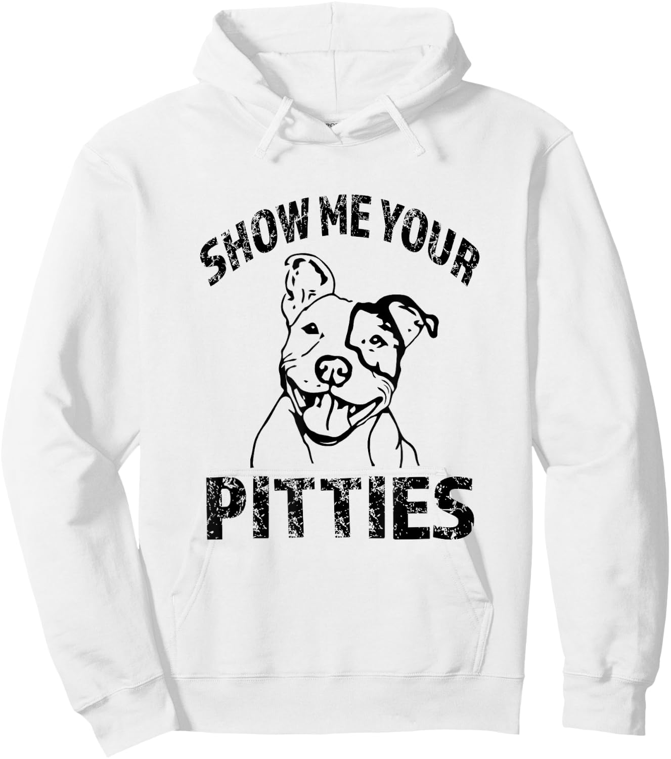 Funny Show Me Your Pitties Shirt - Pitbull owner shirt Hoodie - Hoodie | White