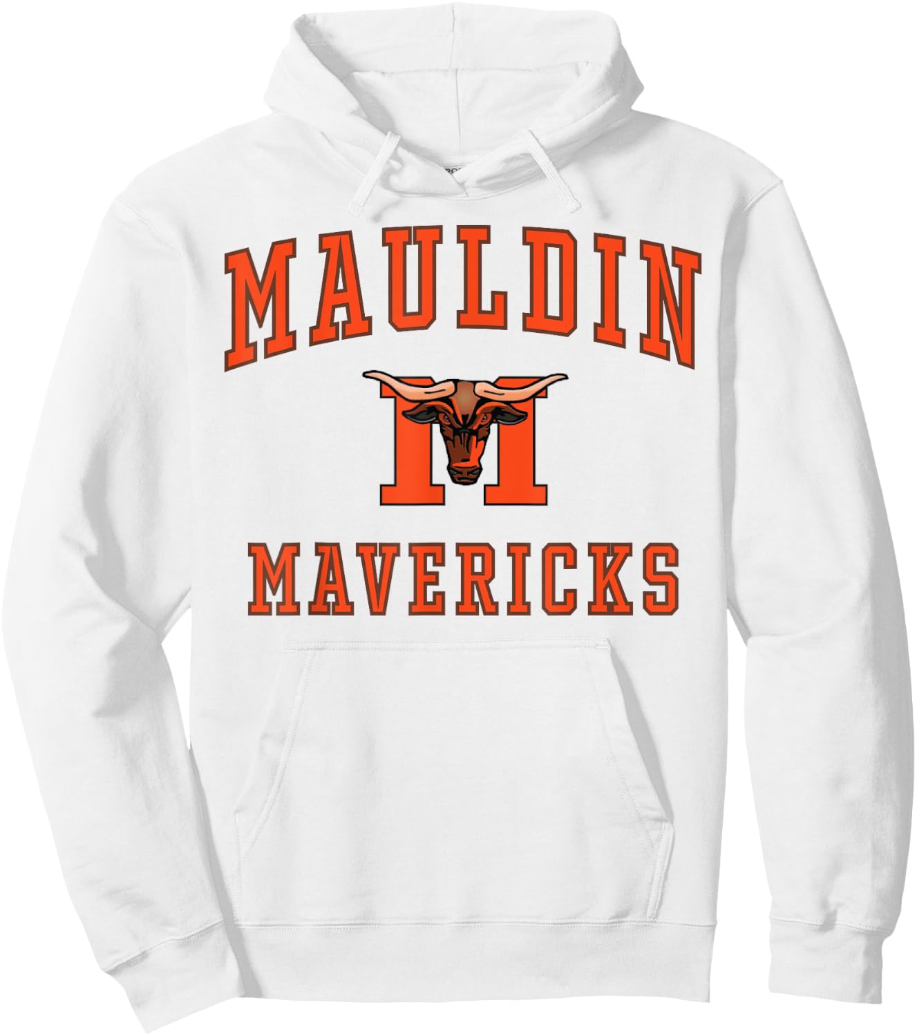 Mauldin High School Mavericks C1 Hoodie - Hoodie | White