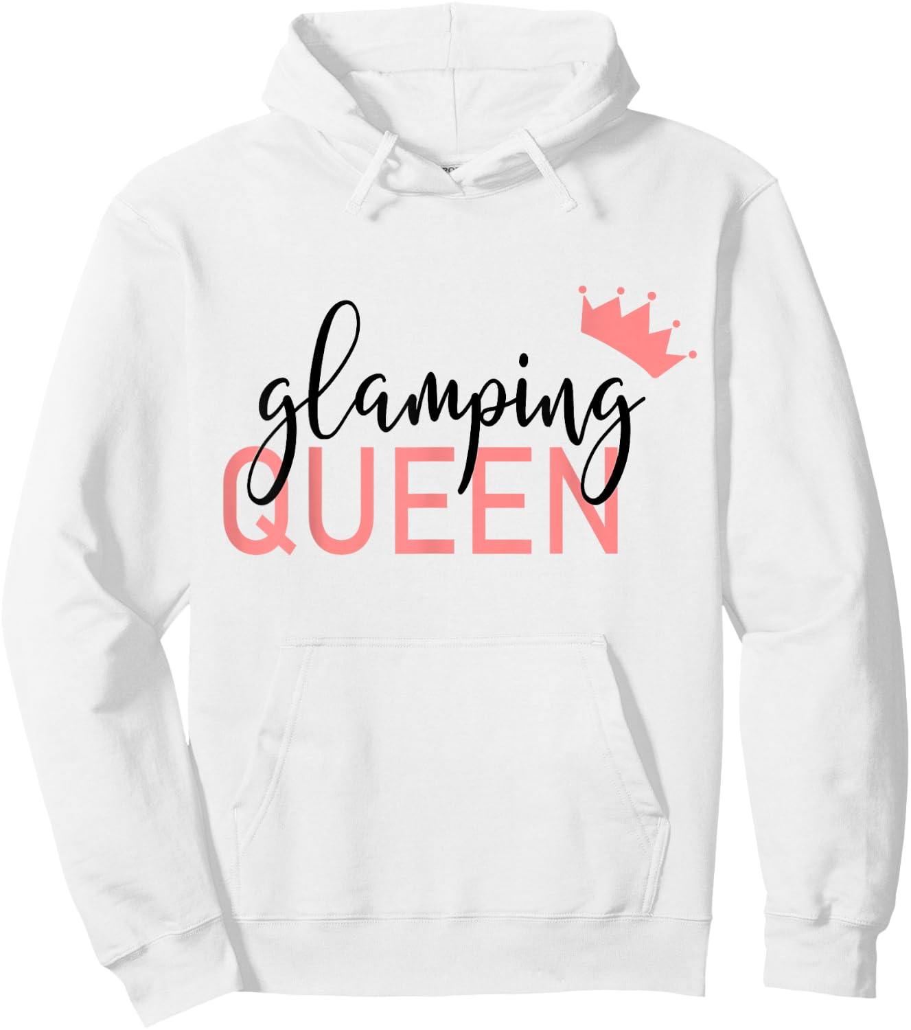 Female Glamper Glamping Queen Hoodie - Hoodie | White