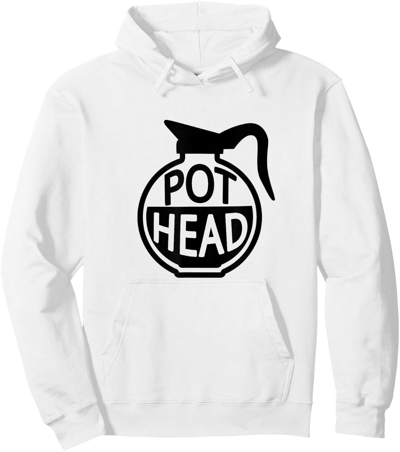 Funny Coffee Head Caffeine Addicted Pot Head Gifts Hoodie - Hoodie | White