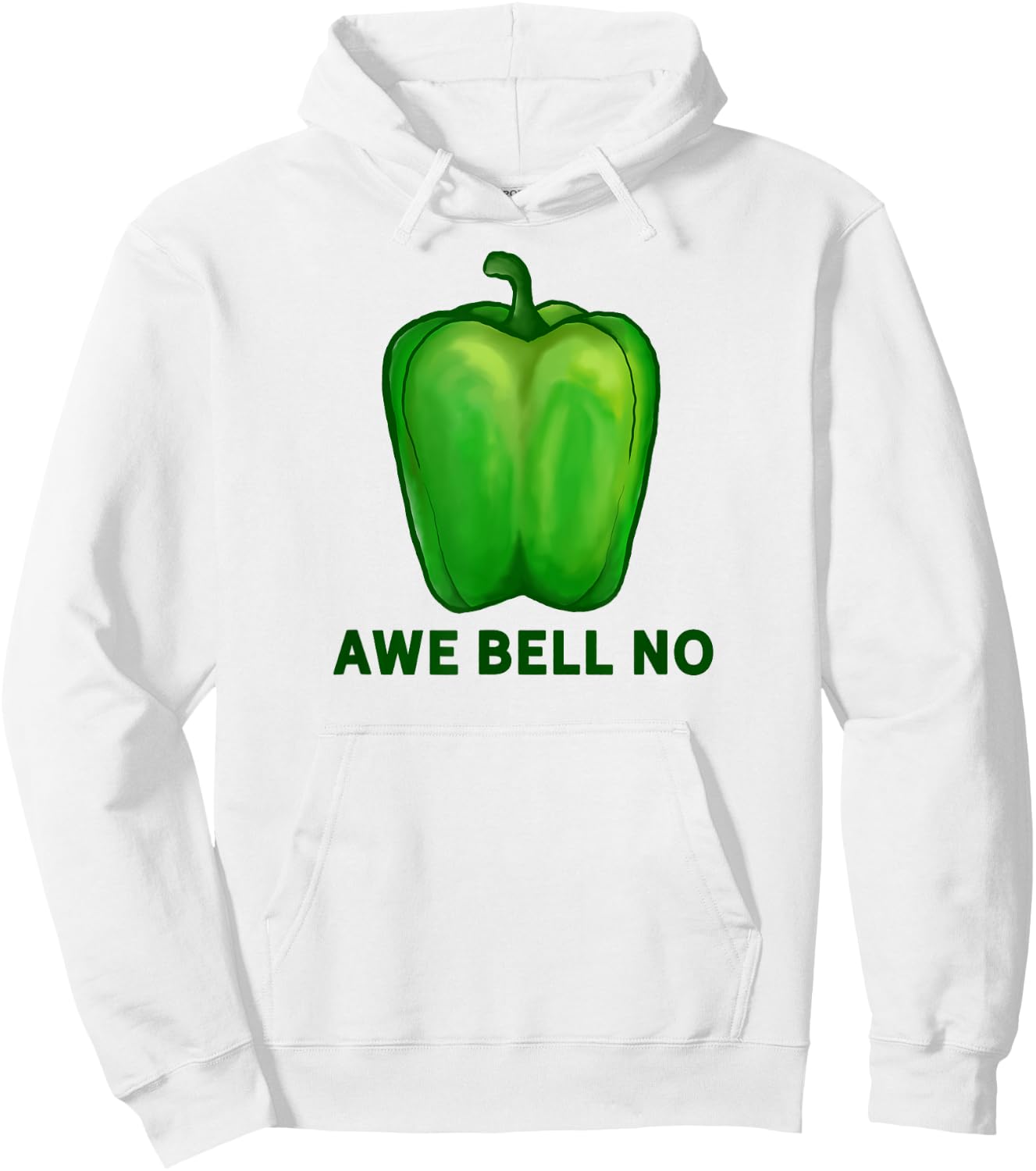 Funny Pun Dad Joke Vegetable Awe Bell No Green Bell Pepper Hoodie - Hoodie | White