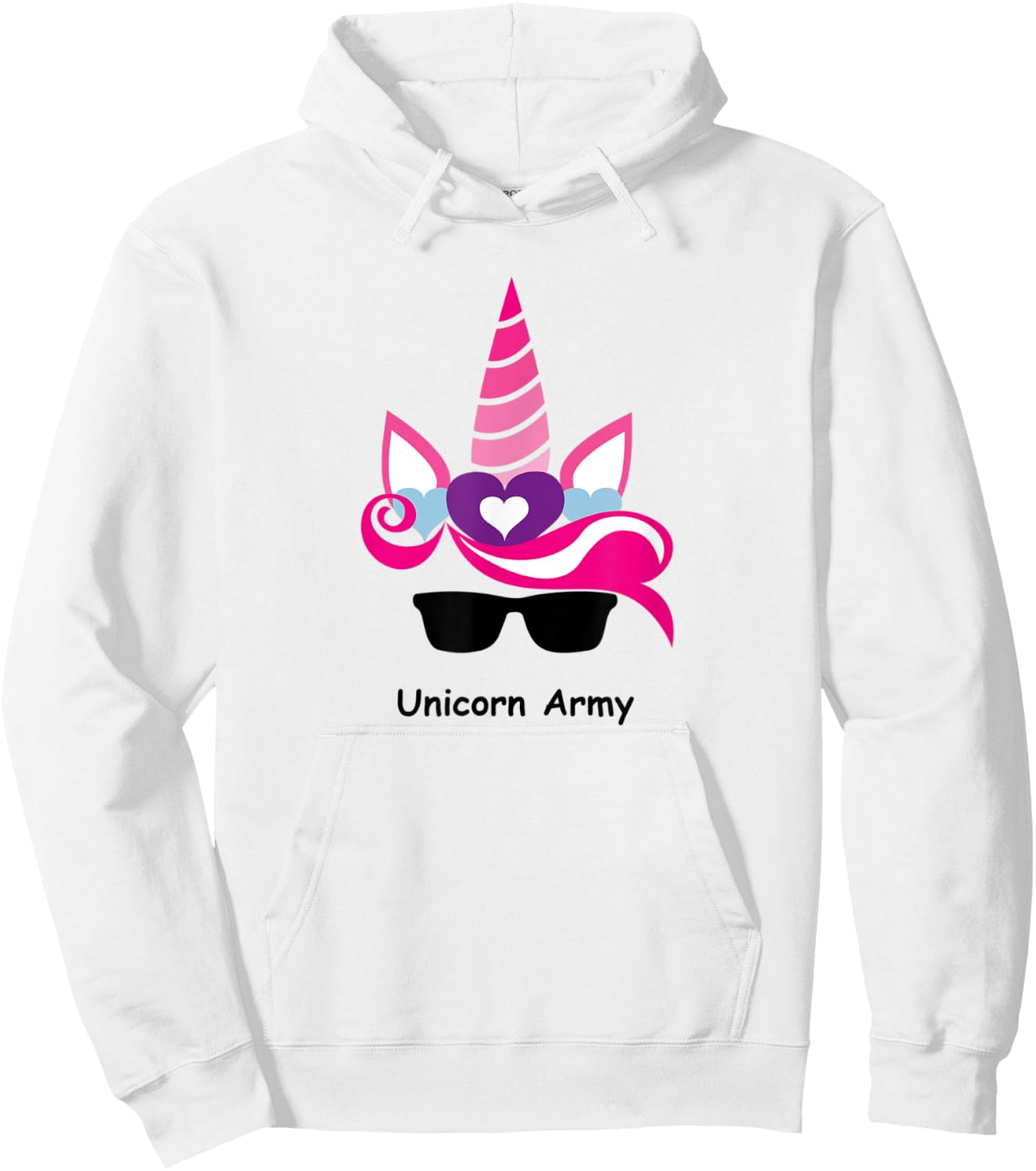 Unicorn Army Hoodie - Hoodie | White