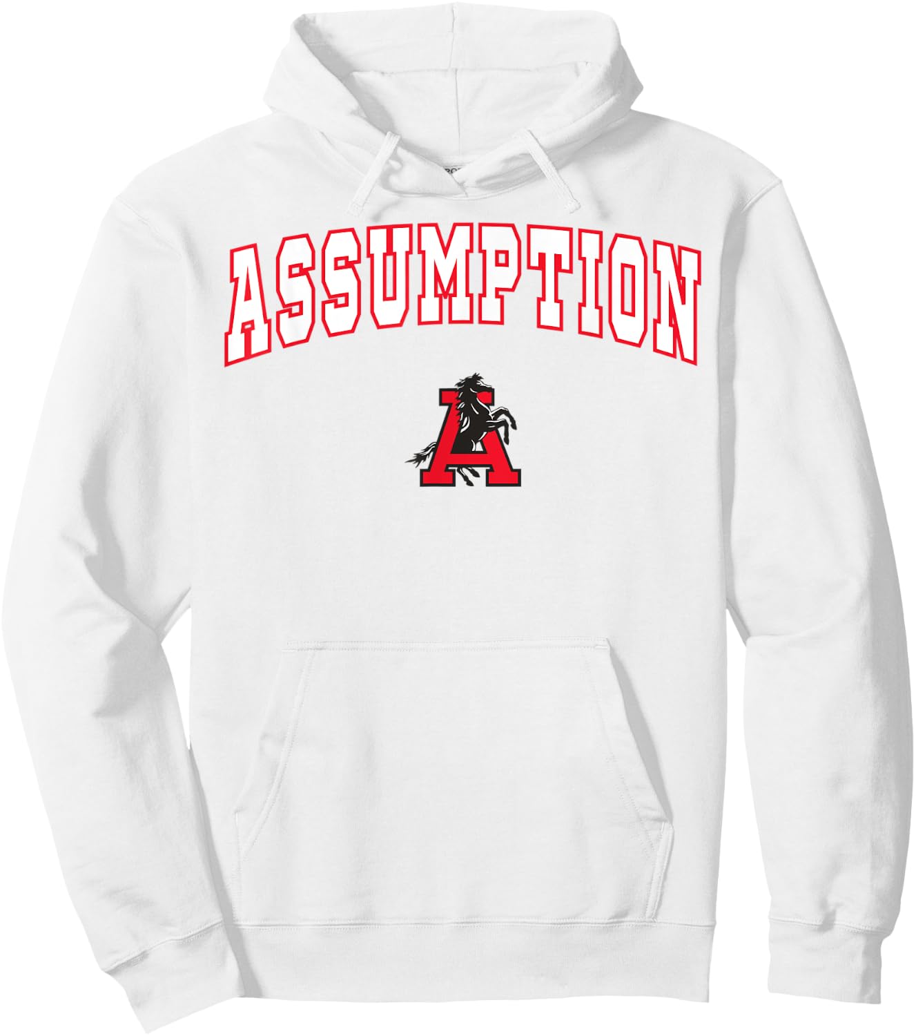 Assumption High School Mustangs C2 Hoodie - Hoodie | White