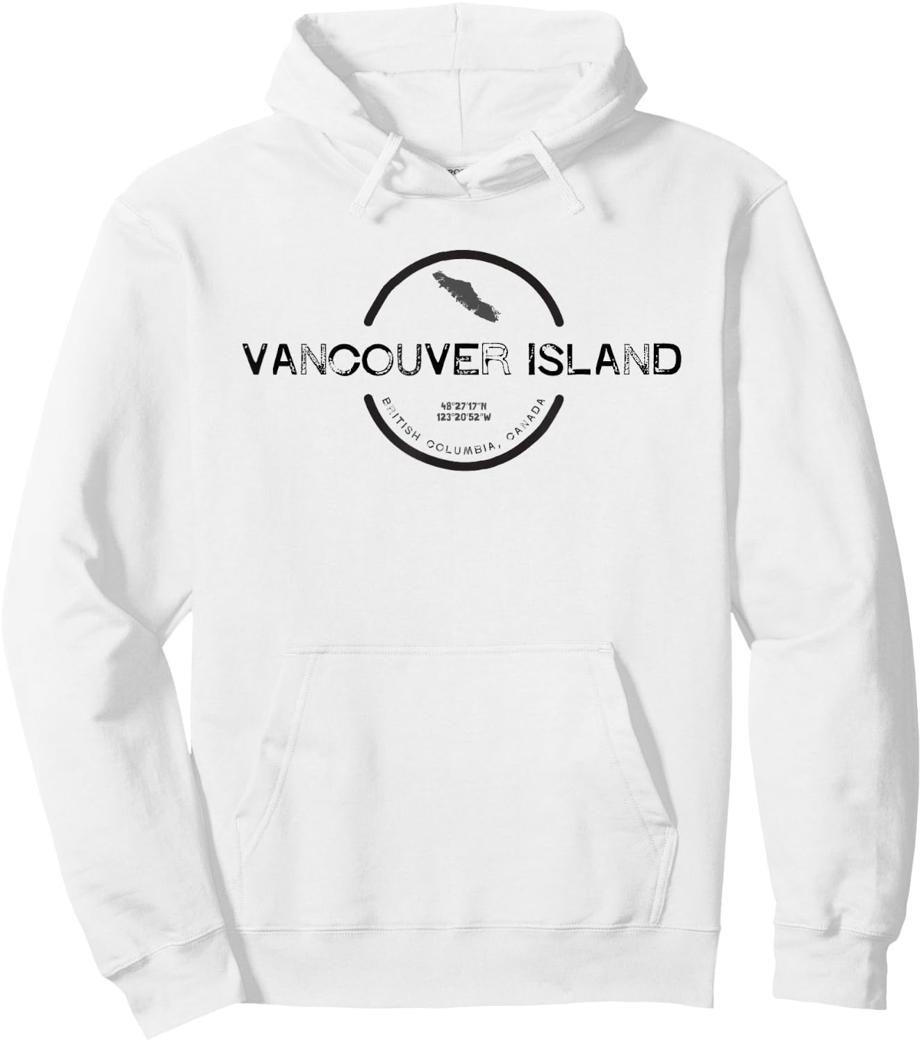 Vancouver Island Canada Graphic T Hoodie - Hoodie | White