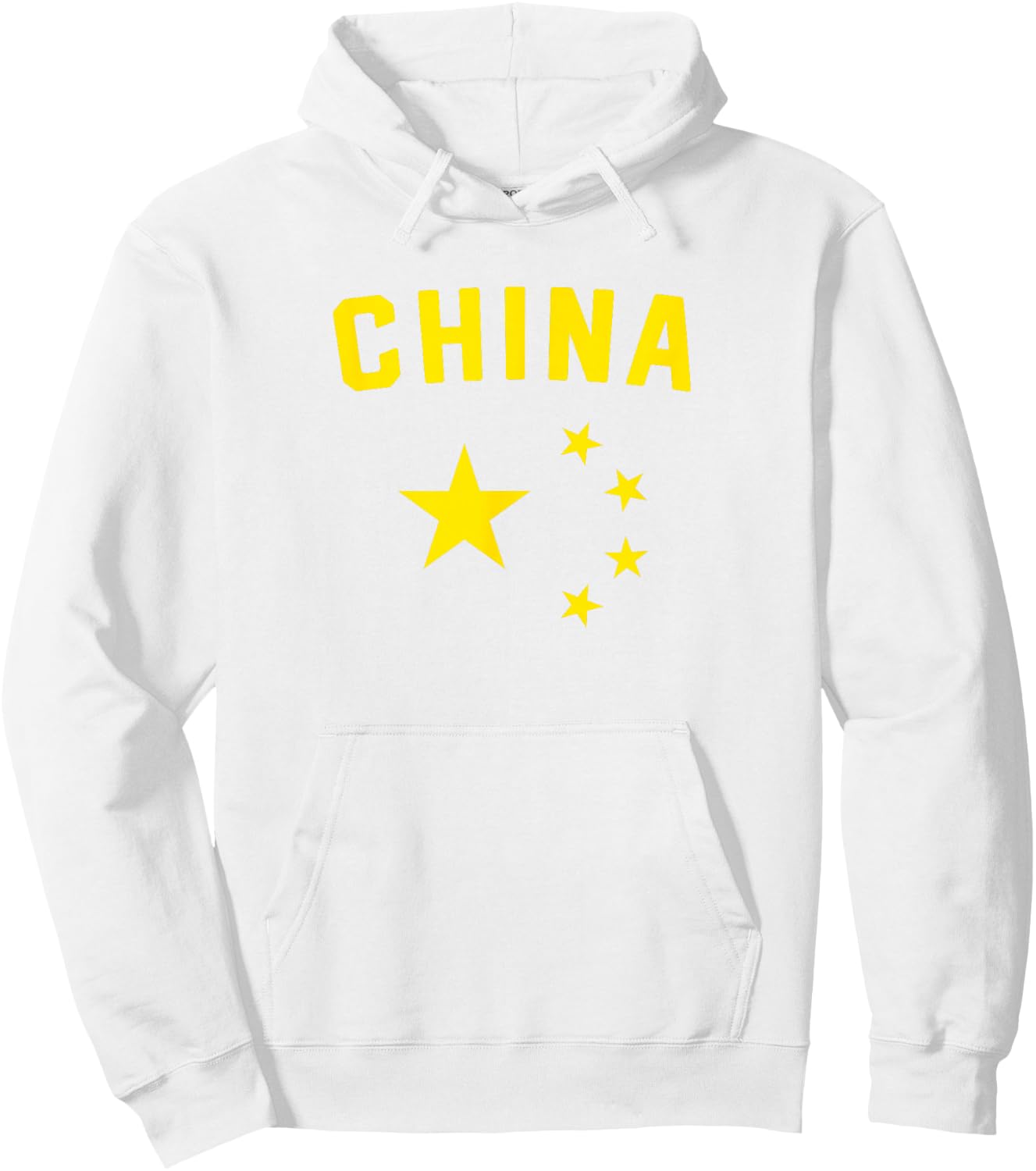 I Love China Minimalist Chinese Flag Hoodie - Hoodie | White