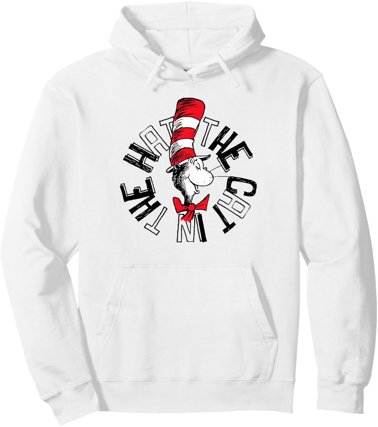 Dr. Seuss The Cat in the Hat Circle Hoodie - Hoodie | White