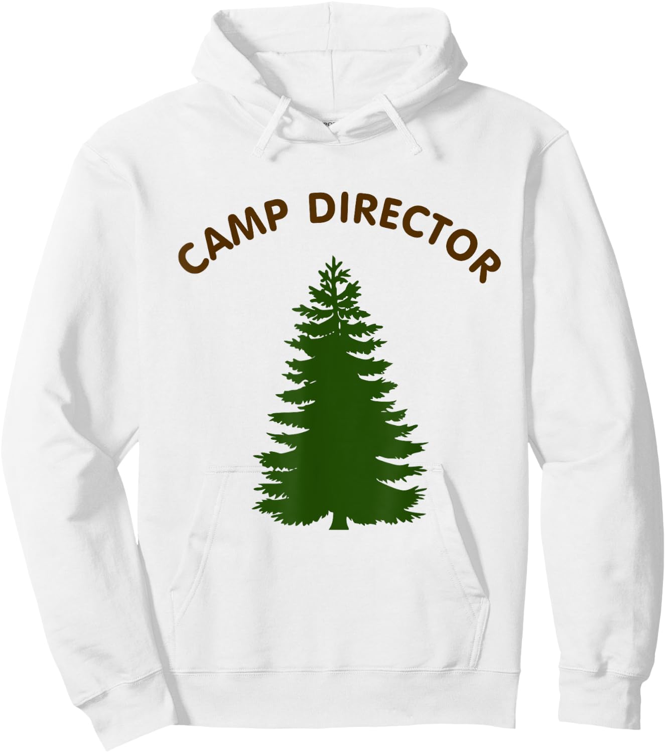 Camp Director Counselor Summer Pine Tree Gift Hoodie - Hoodie | White
