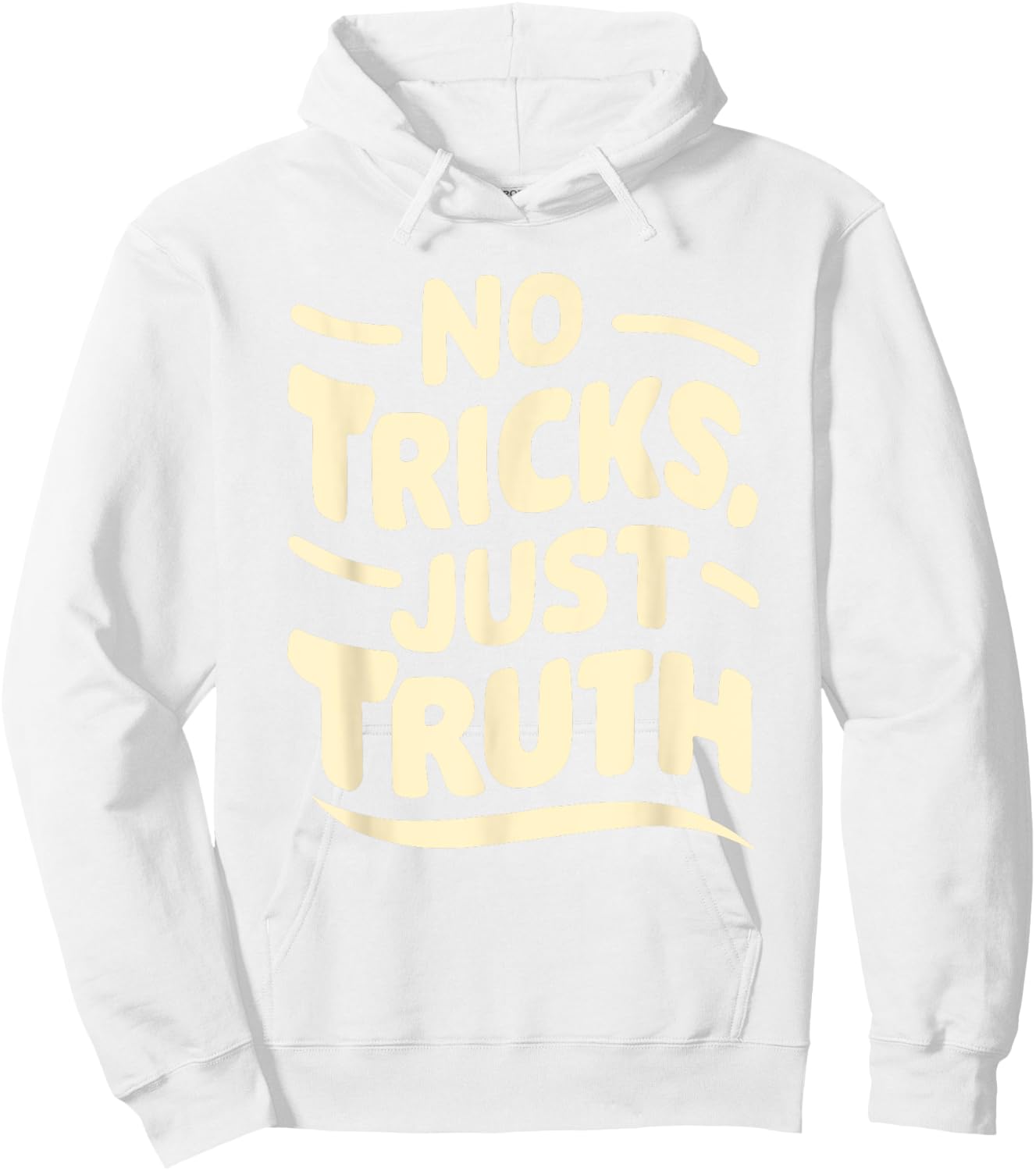 No Tricks, Just Truth Christian Statement Anti Halloween Hoodie - Hoodie | White