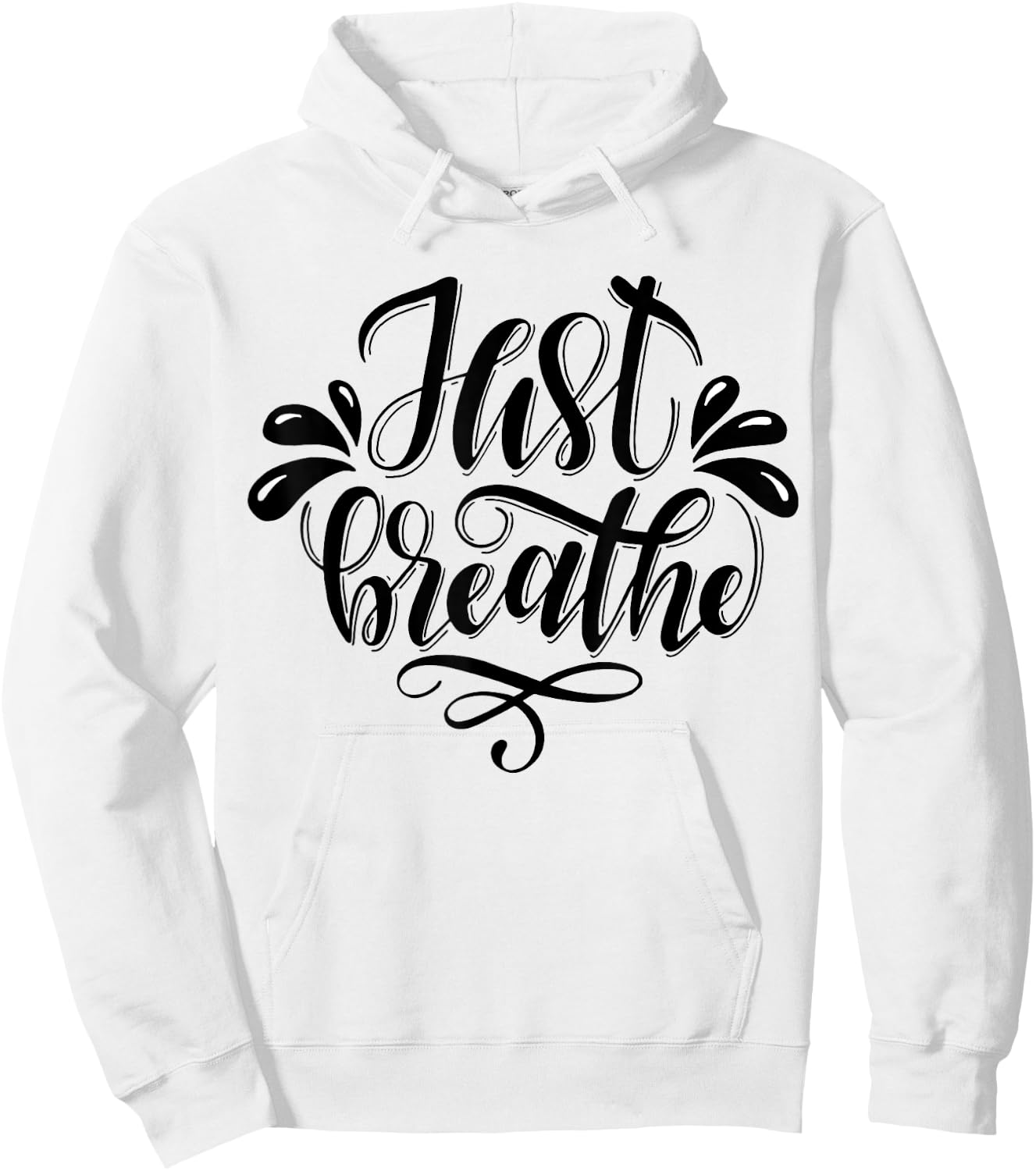 Just Breathe Hoodie - Hoodie | White