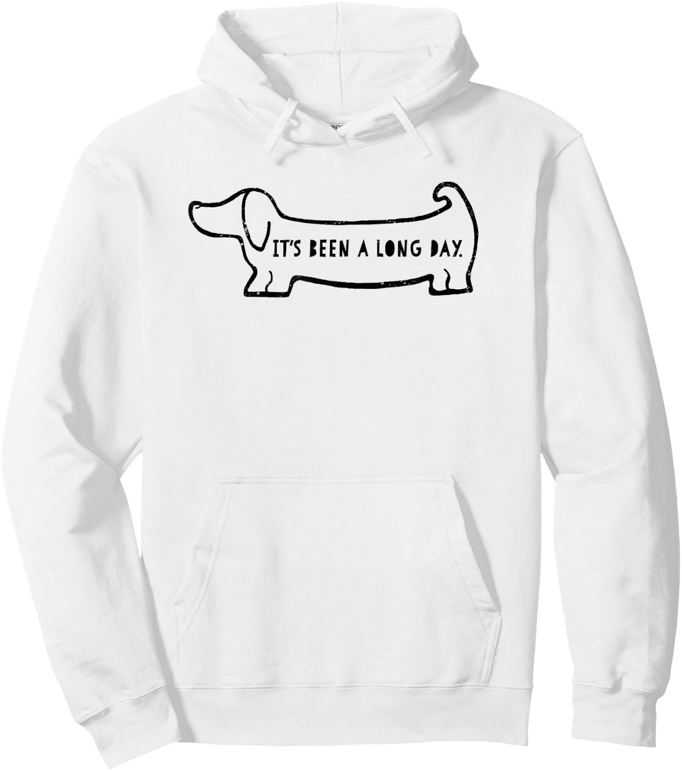 Its Been A Long Day Sausage Dog Gift Hoodie - Hoodie | White