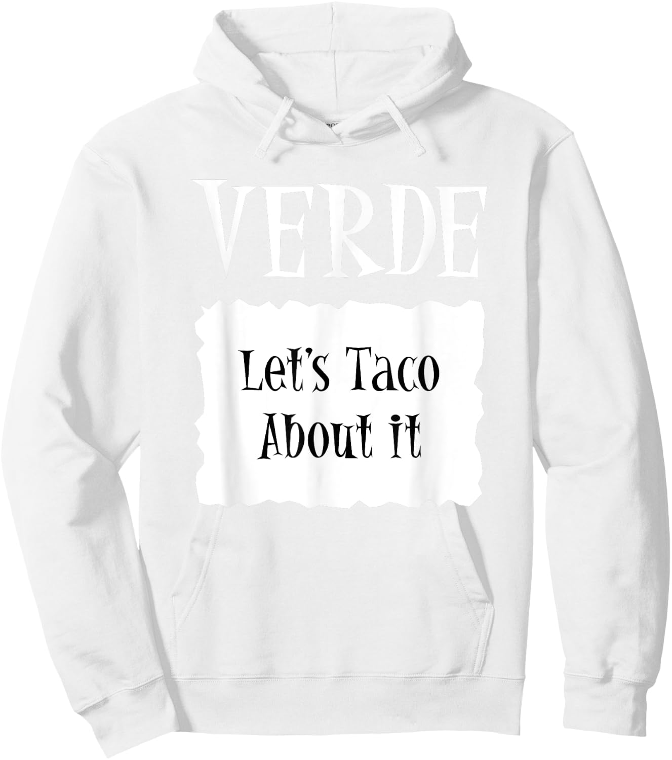 VERDE - Hot Packet Halloween Taco Costume Hoodie - Hoodie | White