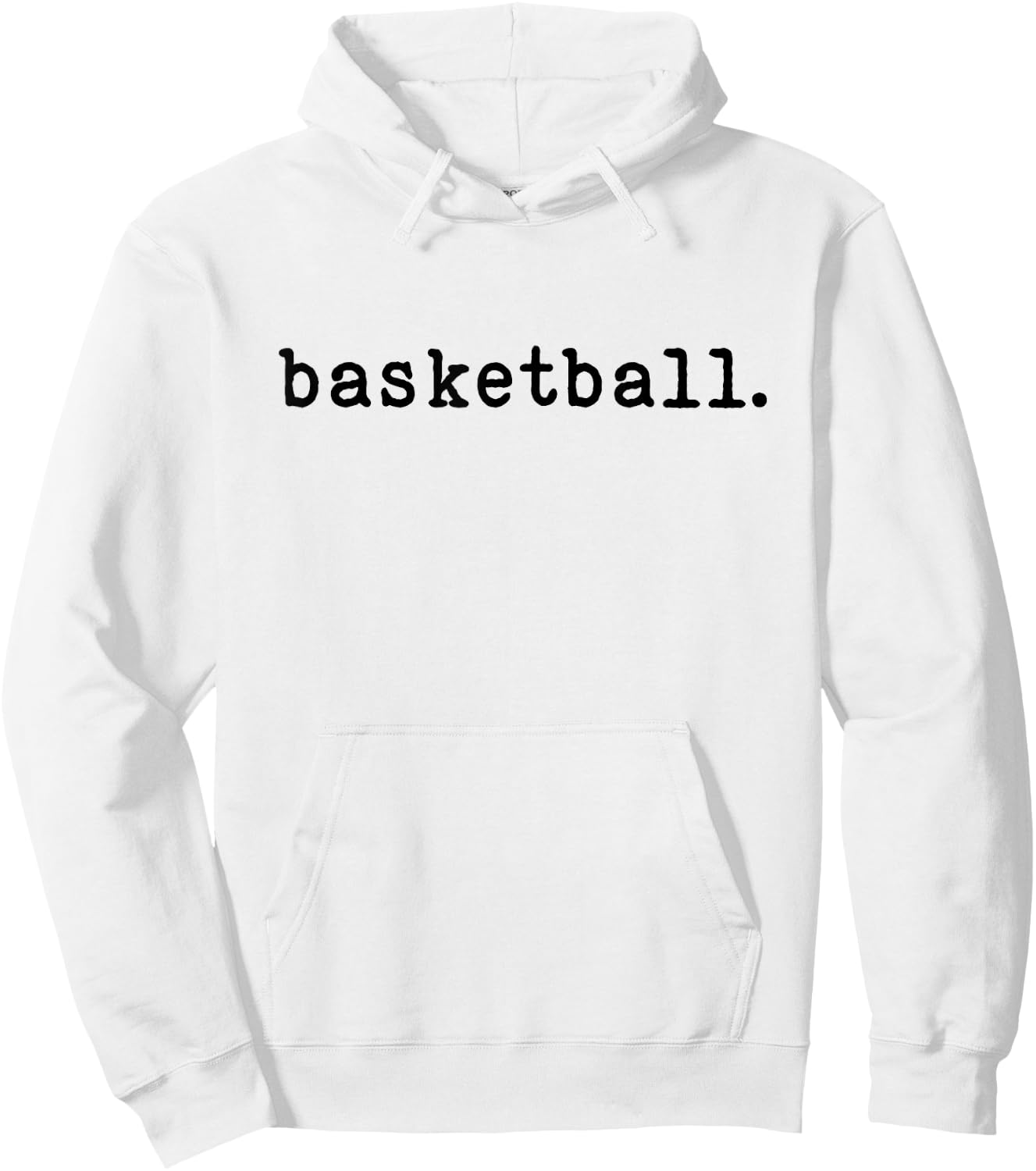 Basketball Enthusiast Minimalist Sports Hoodie - Hoodie | White
