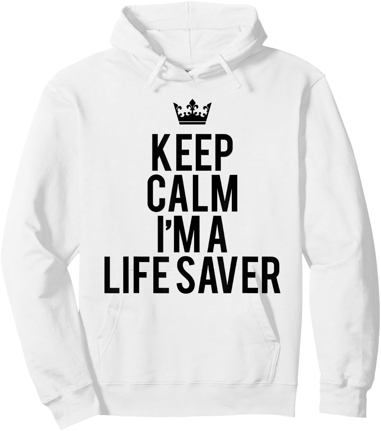 Keep Calm I Am A Life Saver Summer Rescuer Gift Hoodie - Hoodie | White