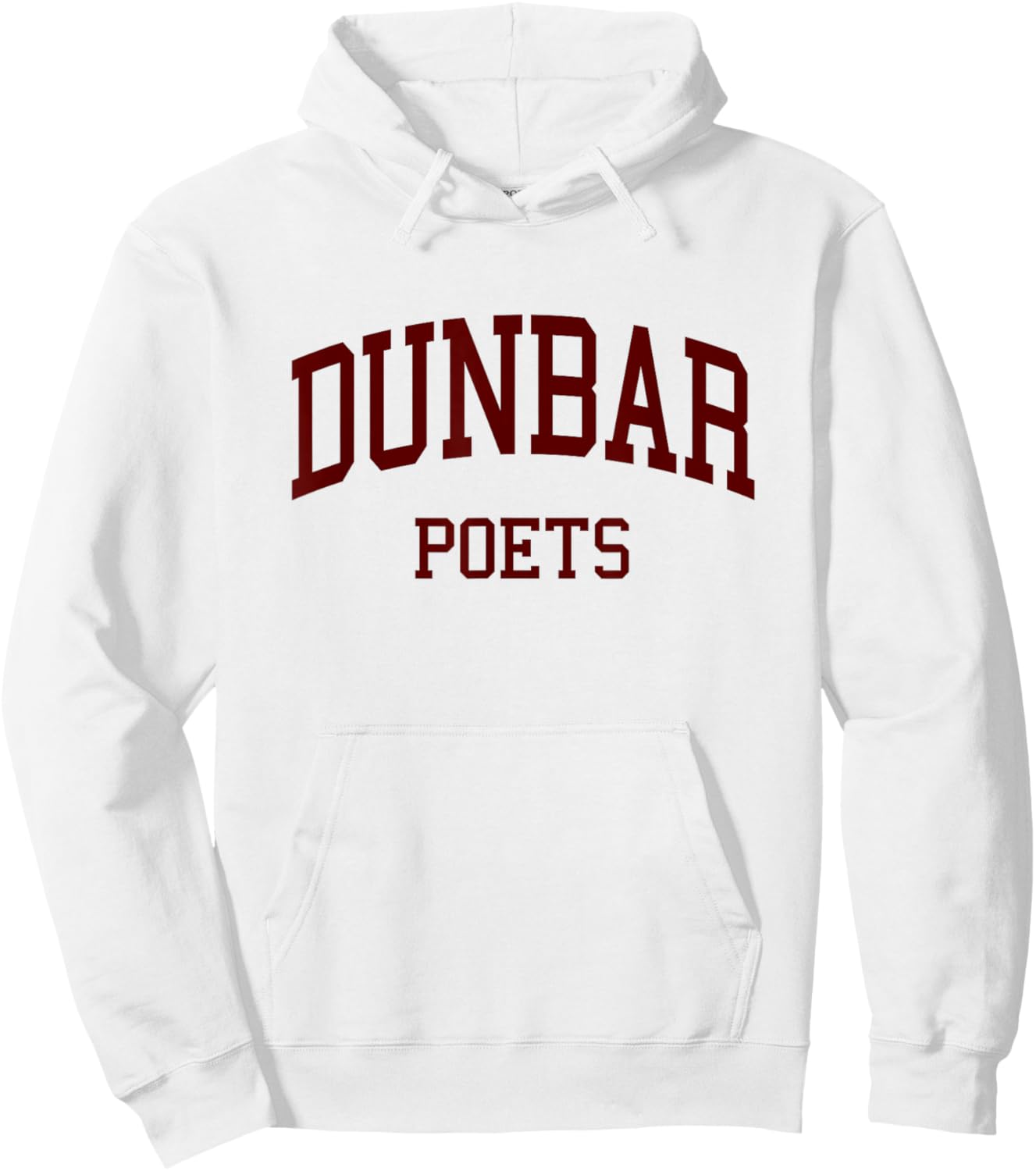 Dunbar High School HS Baltimore MD Retro Hoodie - Hoodie | White