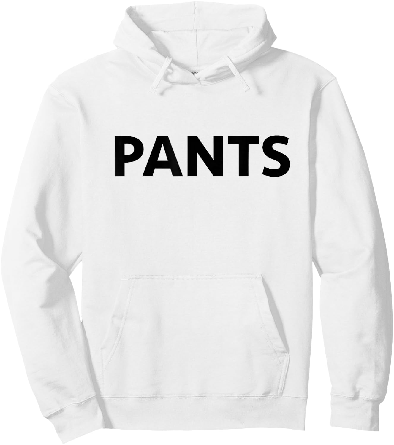 Epic Finbar -Adults Grey Small Classic Fit - Modern Humorous Ironic Humor - Ironically Labeled as 'PANTS' - Exercise and Fitness Hoodie - Hoodie | White