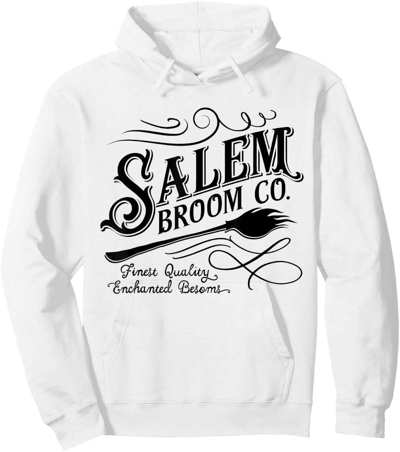 Salem Broom Company est 1692 Halloween Hoodie - Hoodie | White