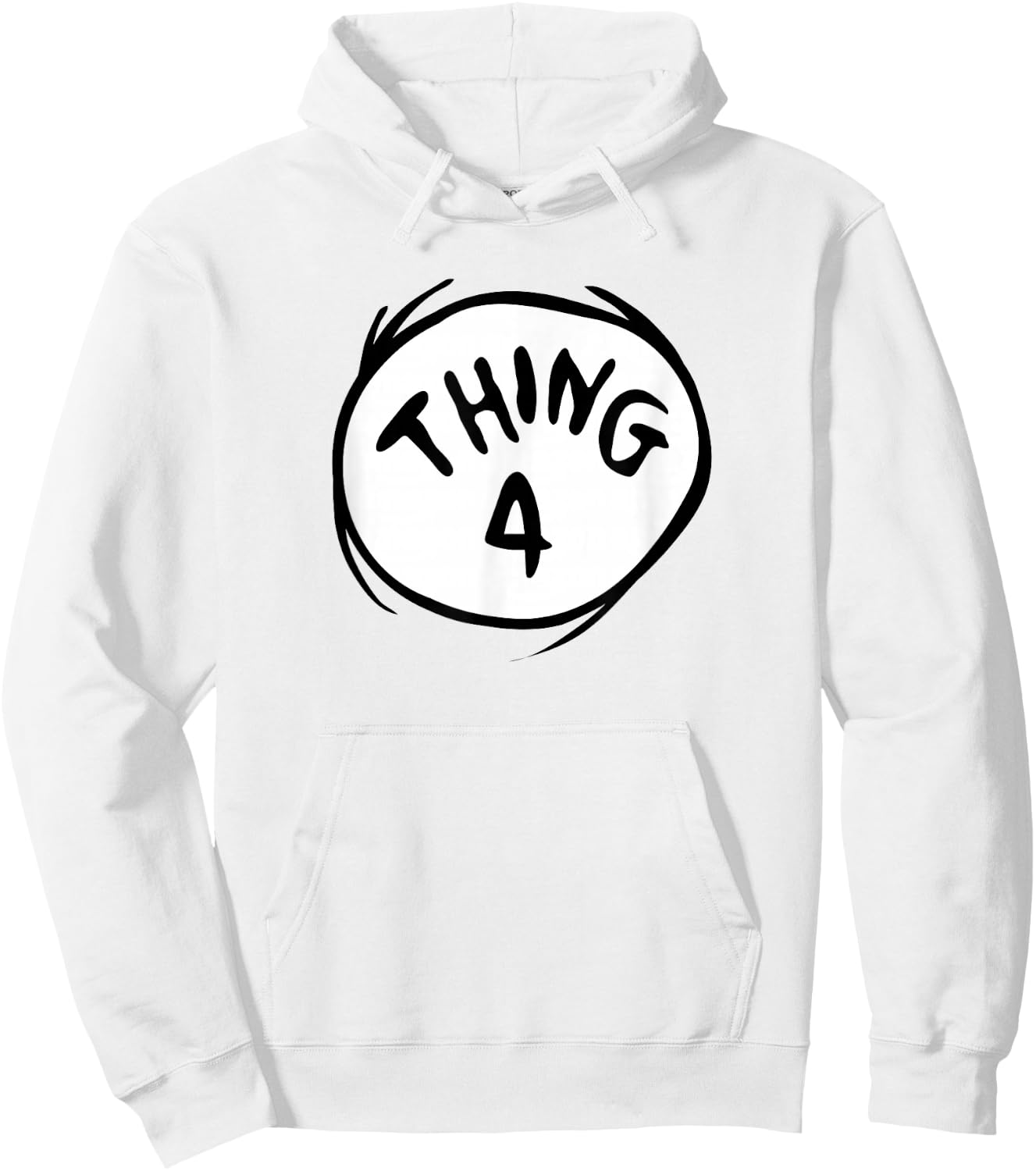 Dr. Seuss Thing 4 Emblem Colour Option Hoodie - Hoodie | White