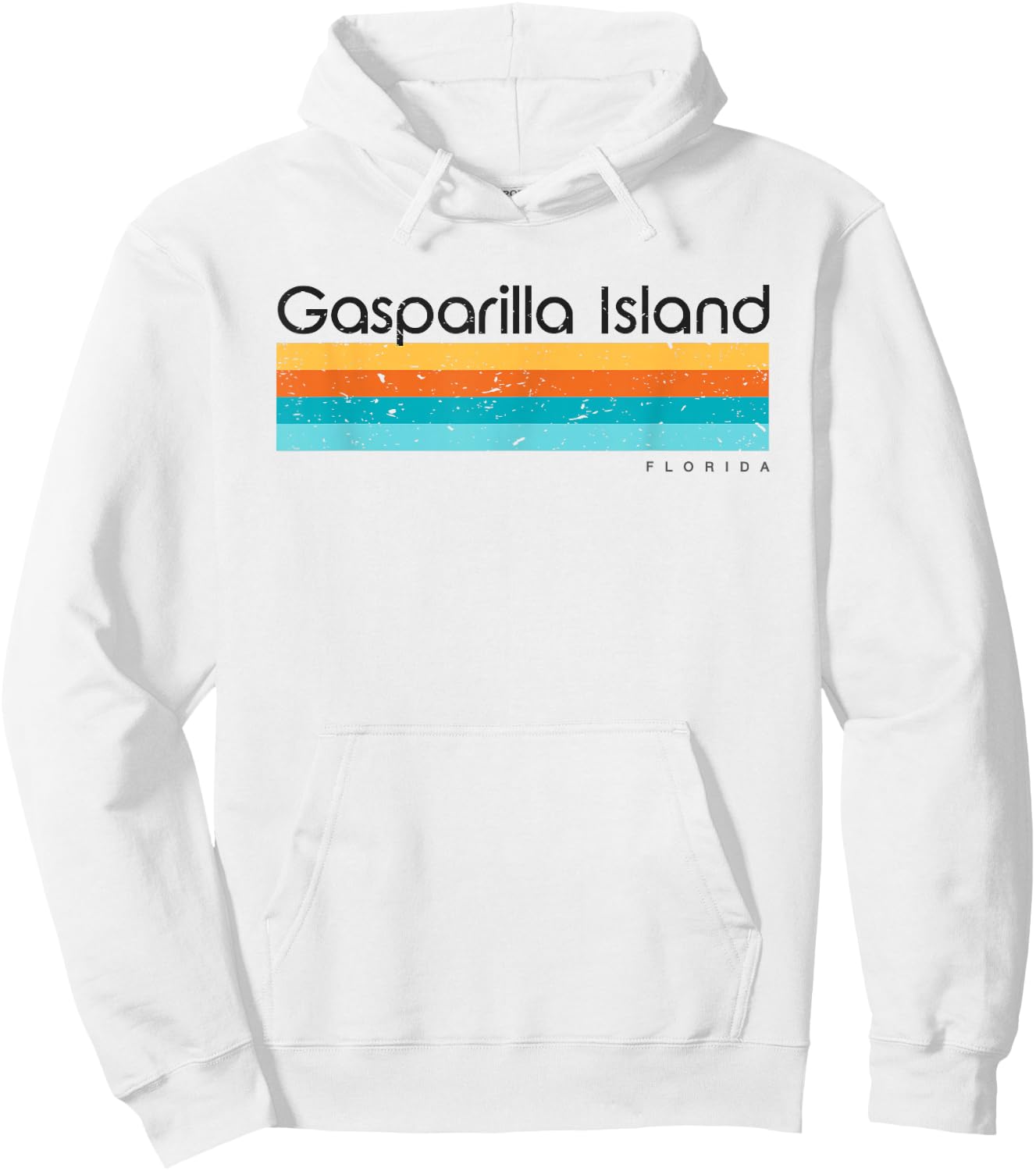 Gasparilla Island Florida FL Vintage Design Hoodie - Hoodie | White