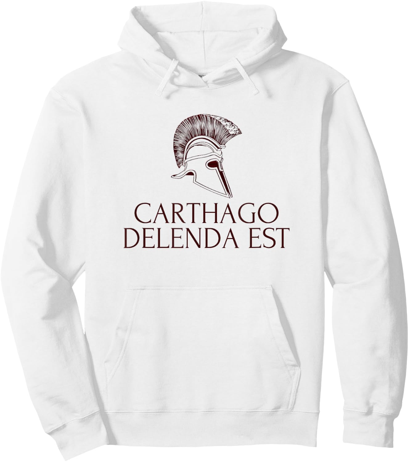 Carthago Delenda Est - Carthage Shirt Hoodie - Hoodie | White
