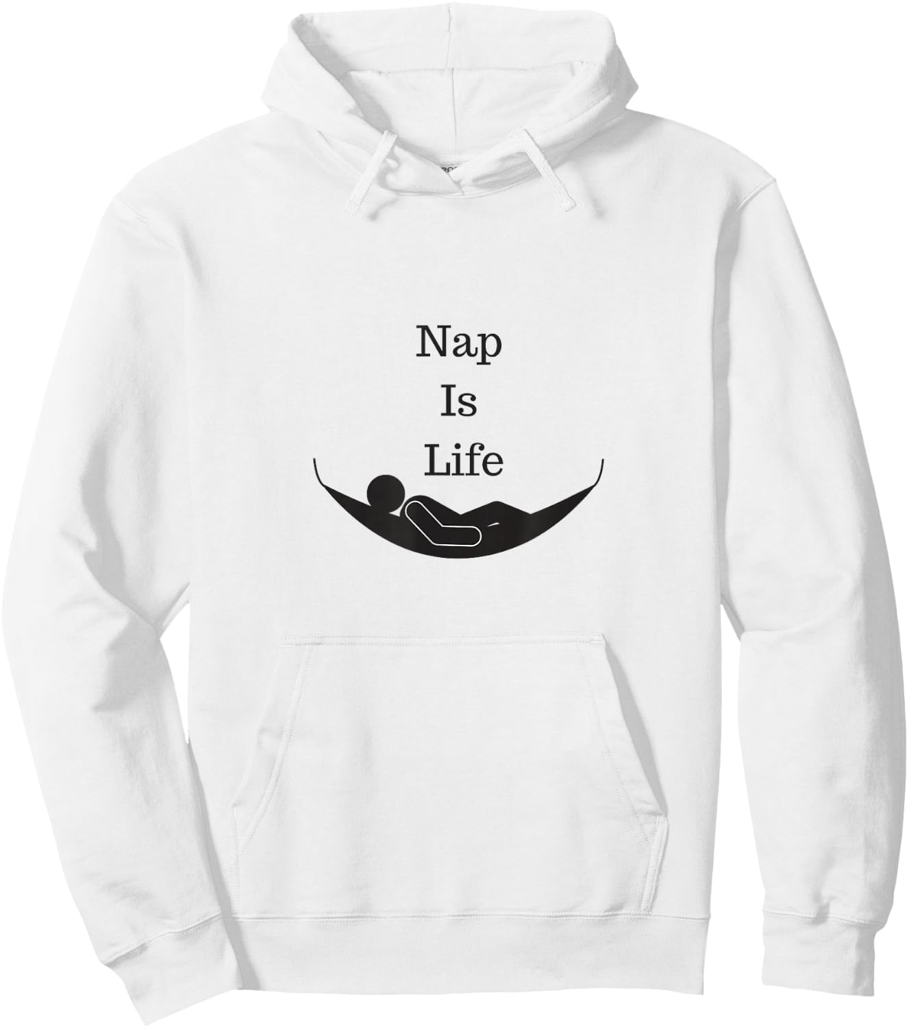 Sleepyhead Nap is Life Sleep Resting Fun Pajama Hoodie - Hoodie | White
