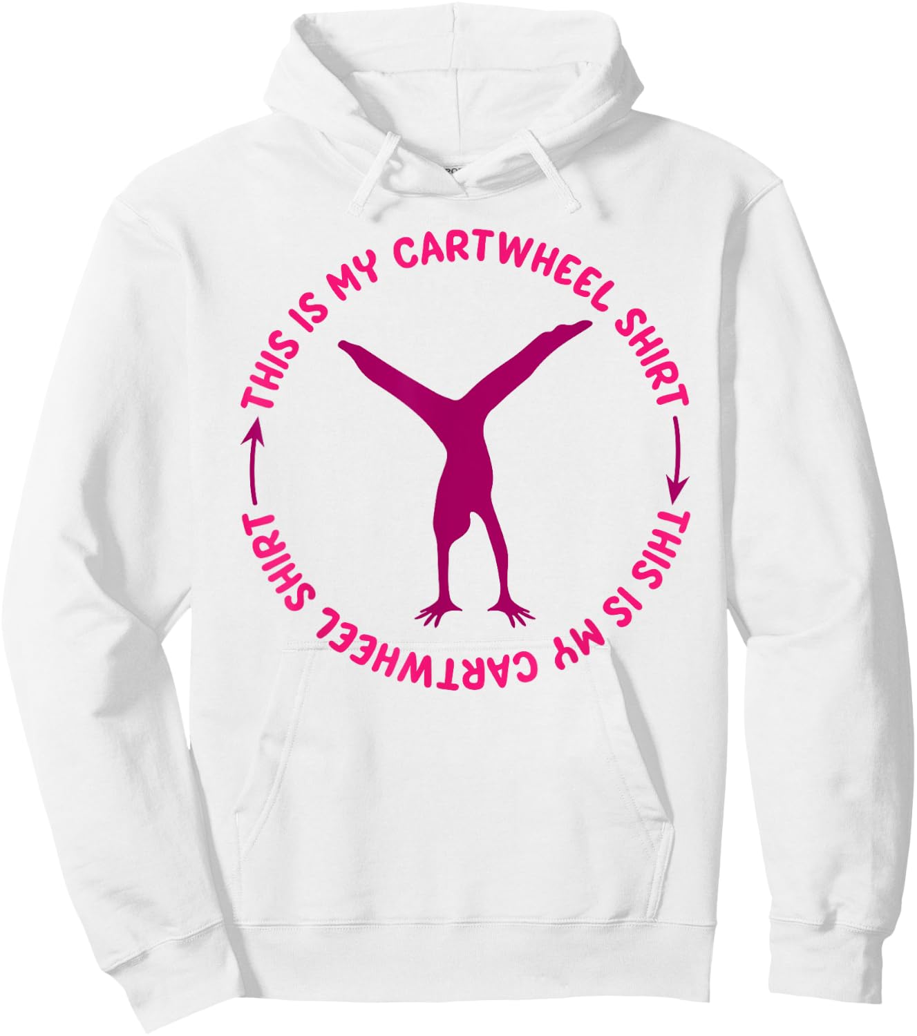This Is My Cartwheel Shirt | Cute Gymnast Moves Gift Hoodie - Hoodie | White