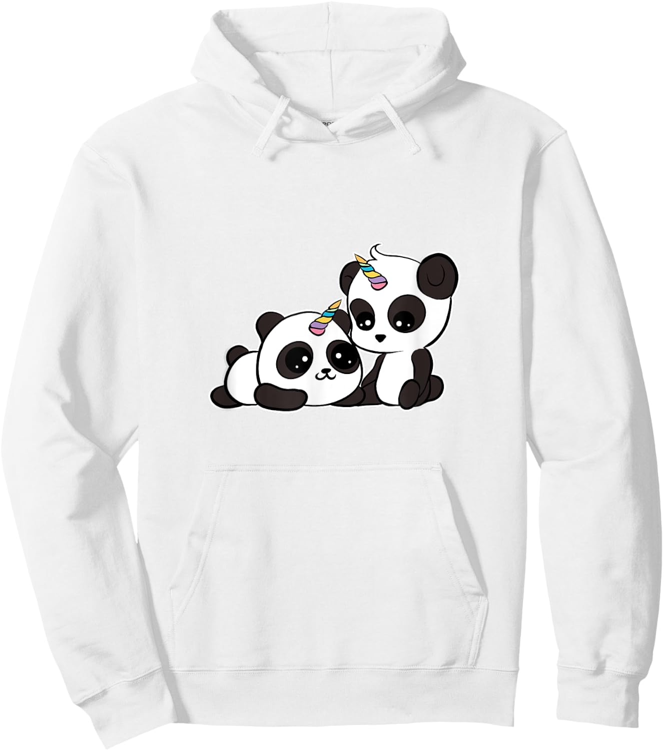 Kawaii Panda Unicorn Pandacorn Lover Hoodie - Hoodie | White