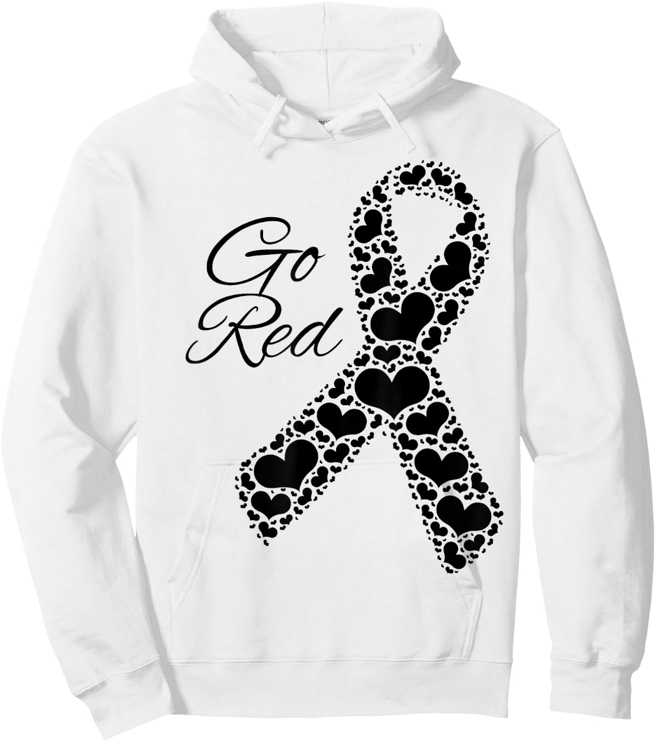 Heart Health Month February Heart Health American Hoodie - Hoodie | White