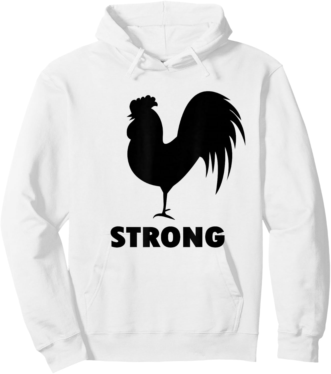 Cock Strong Gym for Weightlifters and bodybuilders Hoodie - Hoodie | White