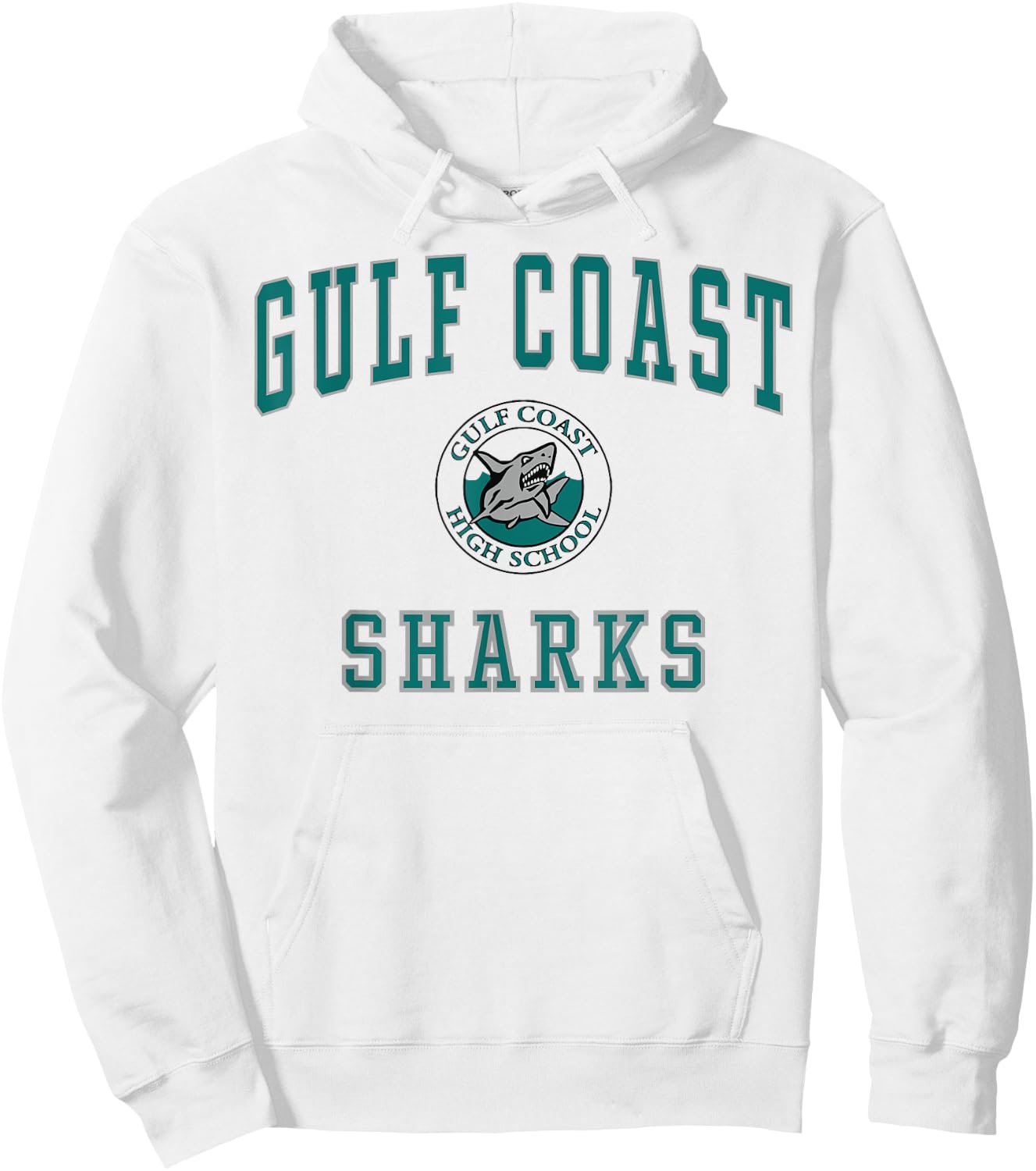 Gulf Coast High School Sharks C1 Hoodie - Hoodie | White