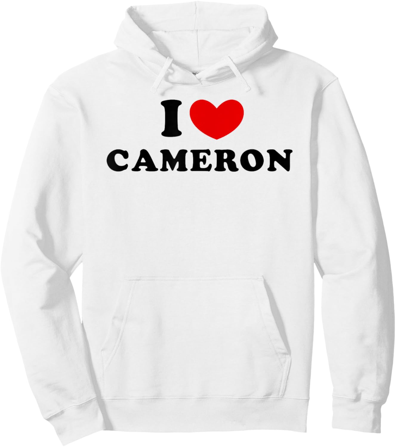 I Love Cameron, I Heart Cameron Hoodie - Hoodie | White