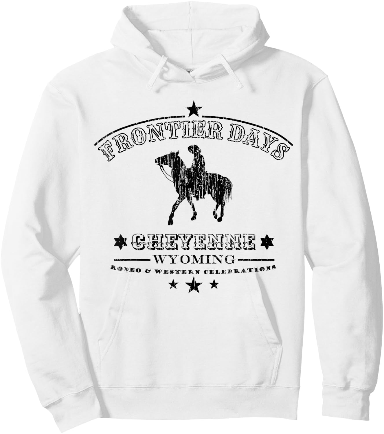 Frontier Days Rodeo Wild Western Cheyenne Wyoming Hoodie - Hoodie | White