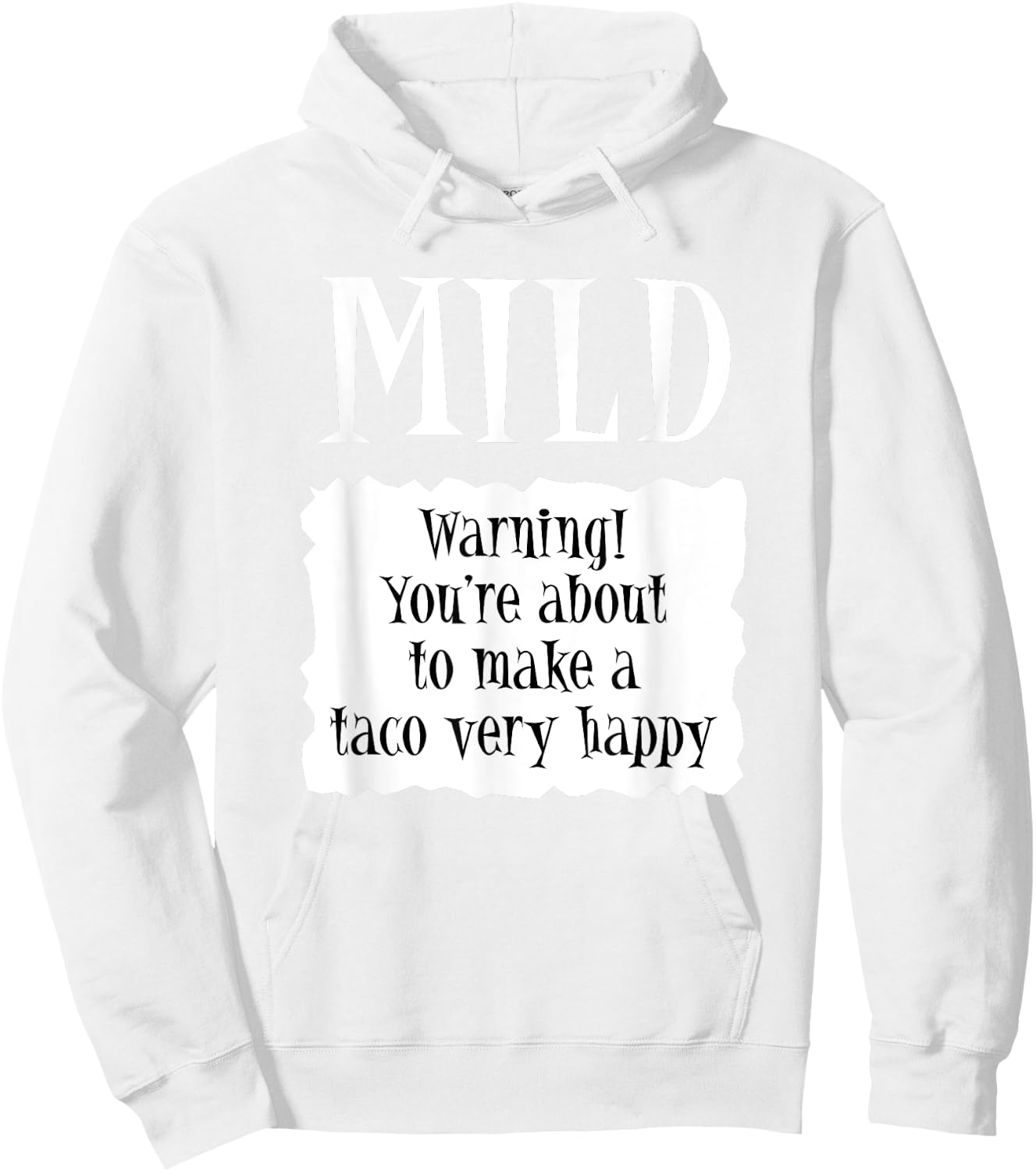 MILD - Hot Packet Halloween Taco Costume Hoodie - Hoodie | White