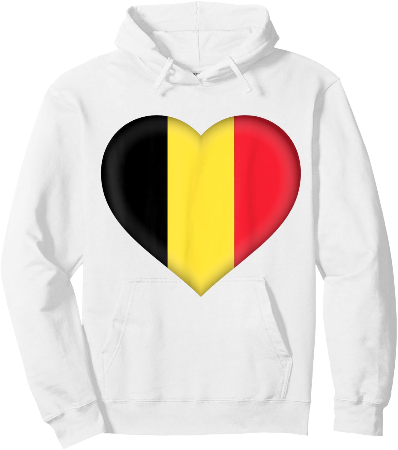 I Love Belgium | Belgian Flag Heart Outfit Hoodie - Hoodie | White