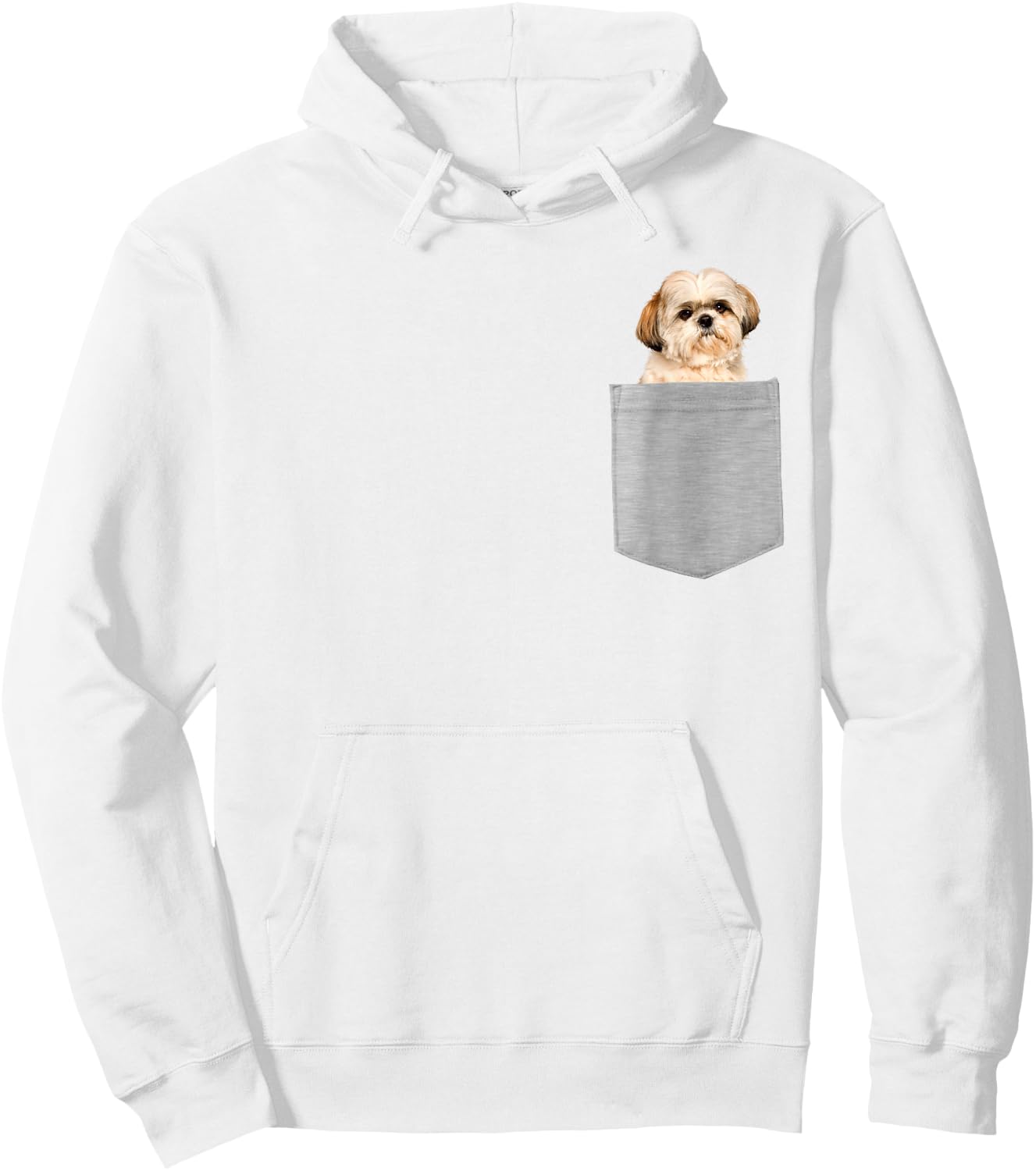 Dog in Your Pocket Shih Tzu Hoodie - Hoodie | White