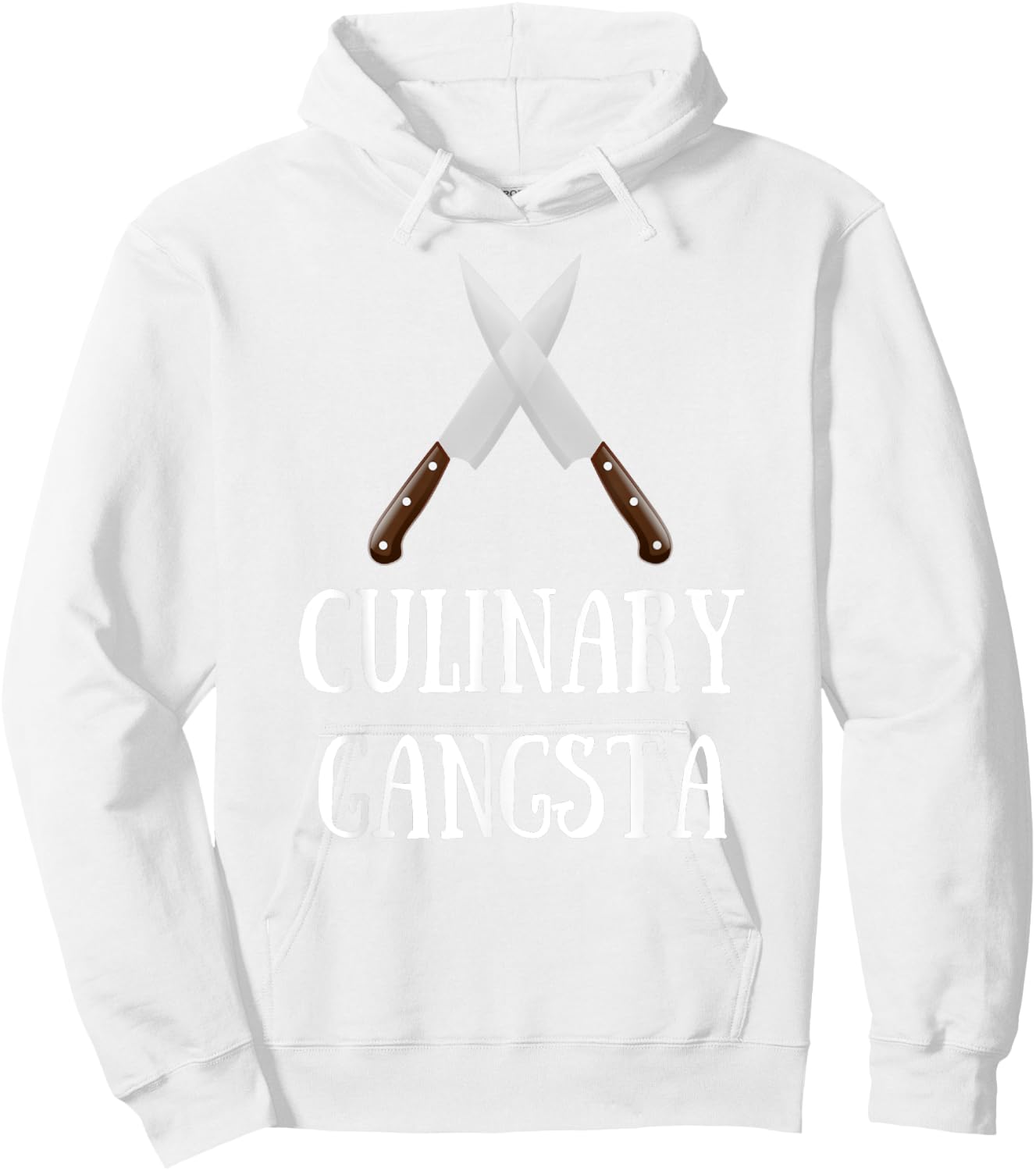 Culinary Gangsta - Funny Chef Hoodie - Hoodie | White