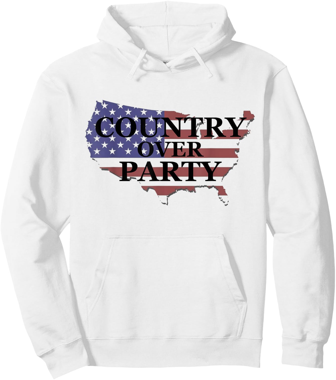 Country over Party Hoodie - Hoodie | White
