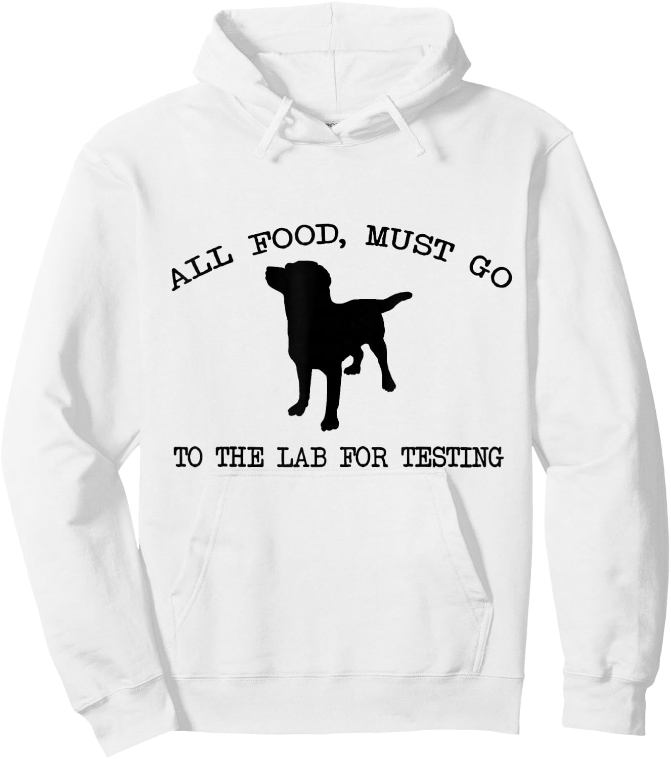 Cute All Food, Must Go To The Lab For Testing Hoodie - Hoodie | White